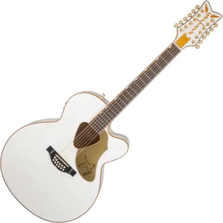 Gretsch G5022CWFE-12 Rancher Falcon 12 White 12-strängad akustisk elgitarr